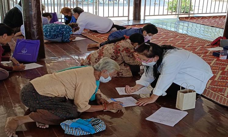 ออกตรวจติดตามและประเมินผลโครงการส่งเสริมการประกอบอาชีพแบบเศรษฐกิจพอเพียงฯ บ้านทุ่งแค หมู่ที่ 9 ต.เพ็กใหญ่ อ.พล