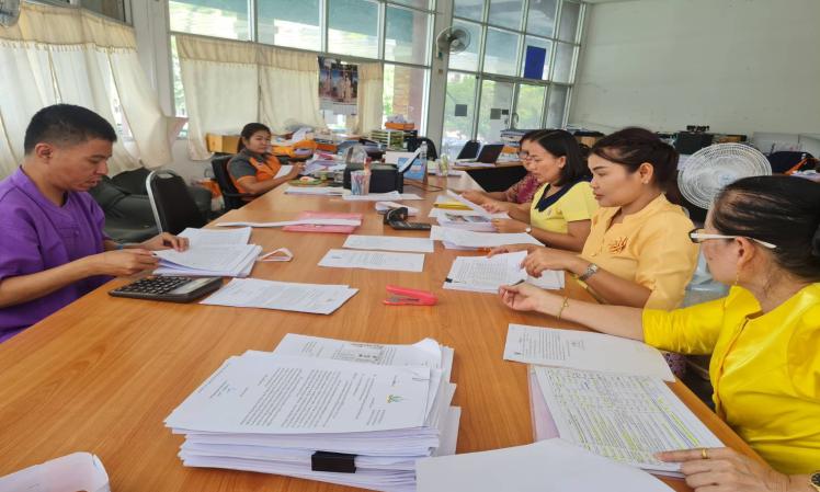 ออกตรวจติดตามและประเมินผลโครงการการใช้จ่ายเงินอุดหนุนของอบจ.ขอนแก่น กรณีให้การสนับสนุนหน่วยงานอื่น ประจำปีงบประมาณ พ.ศ. 2566  ณ สมาคมกีฬาแห่งจังหวัดขอนแก่น