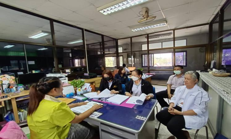 ออกตรวจติดตามและประเมินผลโครงการการใช้จ่ายเงินอุดหนุนของอบจ.ขอนแก่น กรณีให้การสนับสนุนหน่วยงานอื่น ประจำปีงบประมาณ พ.ศ. 2566  ณ ที่ว่าการอำเภอแวงน้อย