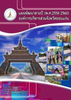 แผนสามปี ( พ.ศ 2558 - 2560 )